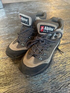Alpine Design Kids Brown and Black Hiking Boots